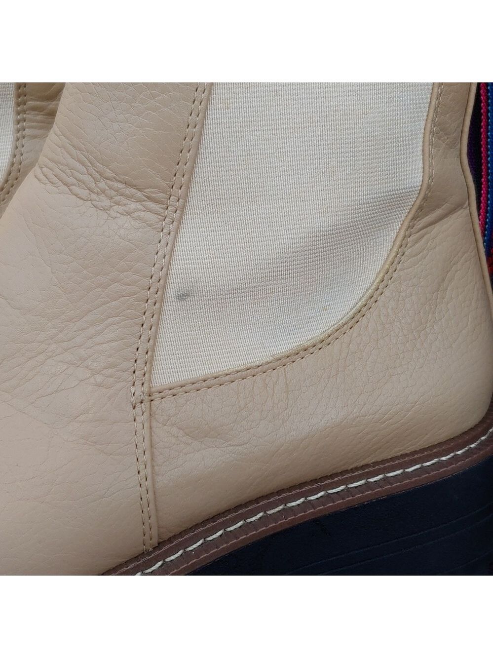 Sam Edelman Women's Cream Chelsea Slip-on Ankle Boots size 9W - Picture 16 of 16